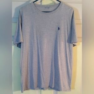 Mens Grey Polo Ralph Lauren T-Shirt Size Large